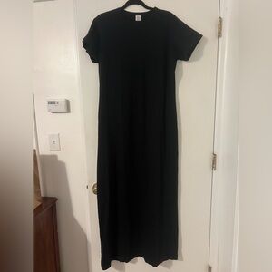 Leset brand cotton  Black Maxi Dress size L (C102)
